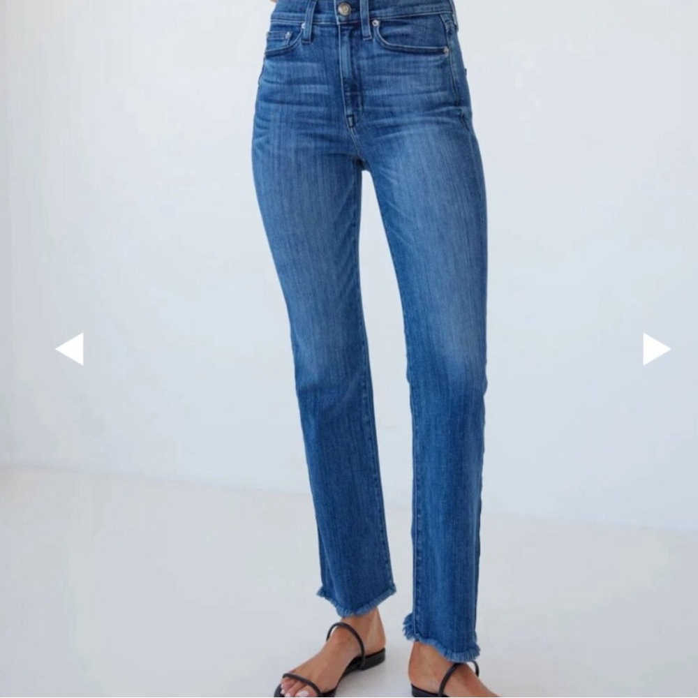 AYR Medium Blue Straight-Leg Jeans